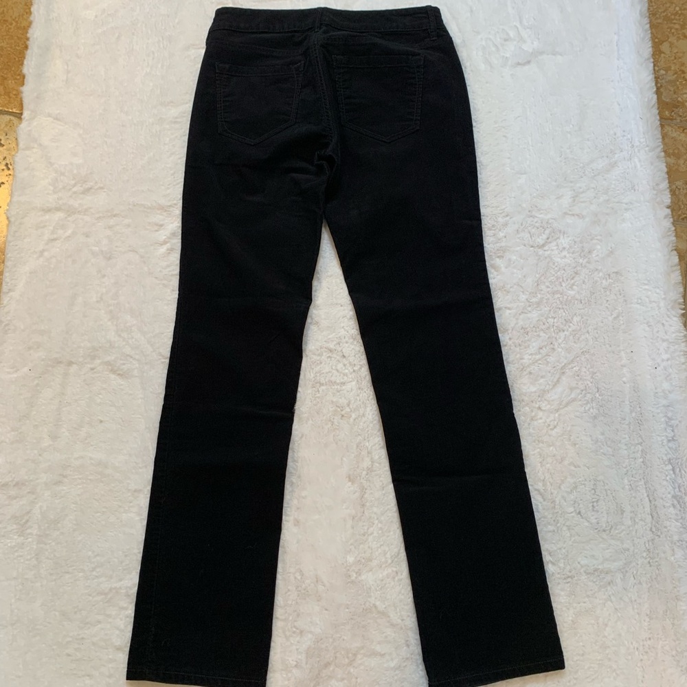LOFT Modern Straight Corduroy Jeans Black Sz 26/2 - Picture 3 of 4